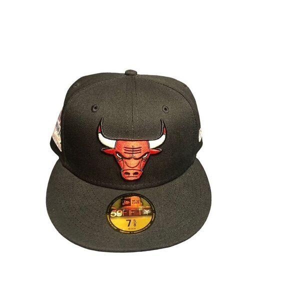 New Era Chicago Bulls 59FIFTY Fitted Hat Cap Size 7 5/8 - Picture 1 of 6